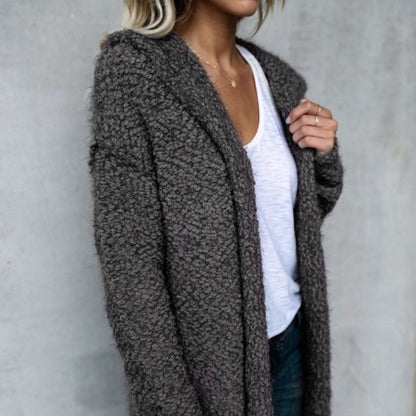 Mode mit Kapuze Strickjacke Jacke Frauen