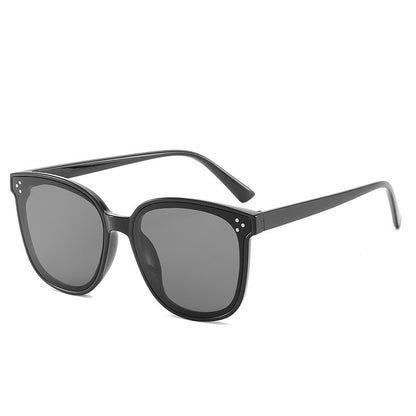 Rechteckige Sonnenbrille Damen Randlose Quadratische Sonnenbrille