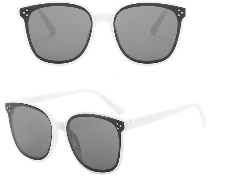 Rechteckige Sonnenbrille Damen Randlose Quadratische Sonnenbrille