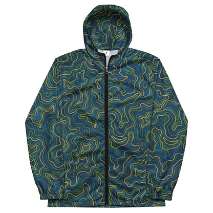 Windjacke „Tropical Electric Coral“ für Herren