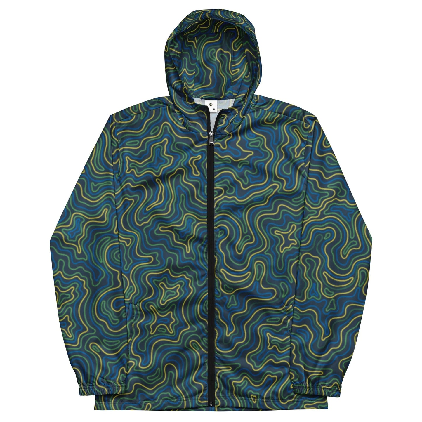 Men’s Tropical Electric Coral Windbreaker